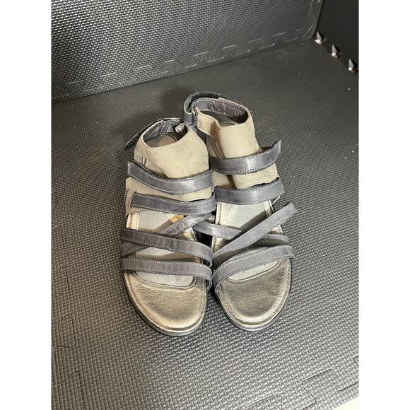 NAOT Platform Wedge Sandals‎ 40 US 9-9.5 Prestige Leather Strappy Shoes - Picture 2 of 6